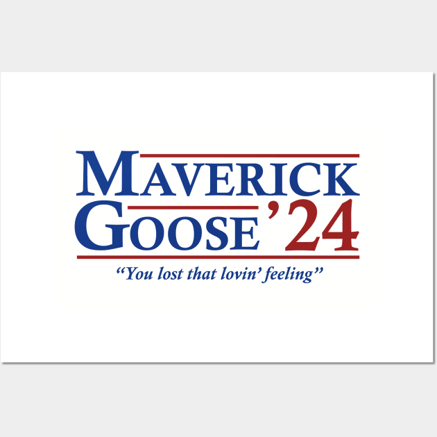 Maverick and Goose 2024 Election - Top Gun Wall Art by LMW Art